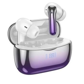 HOCO EQ16 bluetooth fülhallgató SZTEREO (v5.3, TWS, mikrofon, LED kijelző, aktív zajszűrő + töltőtok) FEKETE/LILA kép
