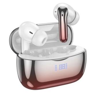 HOCO EQ16 bluetooth fülhallgató SZTEREO (v5.3, TWS, mikrofon, LED kijelző, aktív zajszűrő + töltőtok) FEKETE/PIROS kép