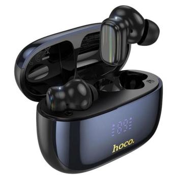 HOCO EQ20 bluetooth fülhallgató SZTEREO (v5.4, TWS, mikrofon, LED kijelző, aktív zajszűrő + töltőtok) FEKETE kép
