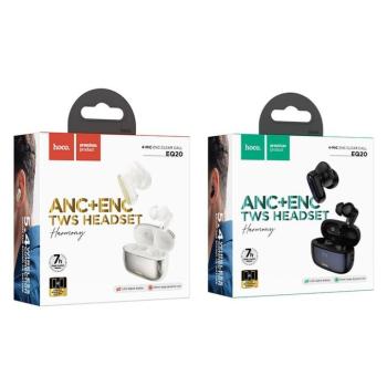 Hoco EQ20 TWS Bluetooth vezeték nélküli fülhallgató ANC, ENC - törtfehér kép