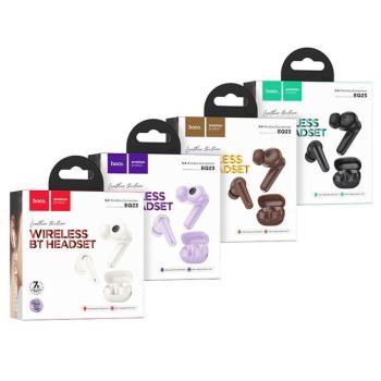 Hoco EQ23 TWS Bluetooth vezeték nélküli fülhallgató - barna kép