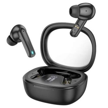 HOCO EQ6 bluetooth fülhallgató SZTEREO (v5.3, TWS, mikrofon + töltőtok) FEKETE kép