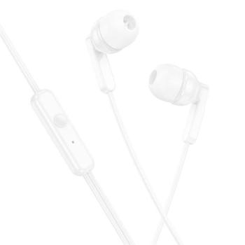 HOCO fülhallgató Jack 3,5mm mikrofon M121 Világos fehér kép