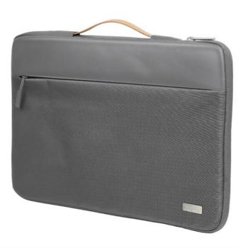 HOCO GT7 tok fekvő, bőr hatású LAPTOP/NOTEBOOK/TABLET (univerzális, 14&quot; méret) SÖTÉTSZÜRKE kép