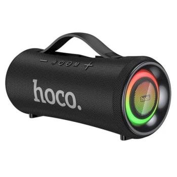 HOCO HA10 bluetooth hordozható hangszóró (v5.4, 2x20W, TF/microSD kártyaolvasó, FM rádió, AUX, LED világítás) FEKETE kép