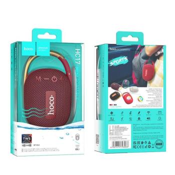 HOCO hangszóró bluetooth HC17 Easy Joys borvörös kép