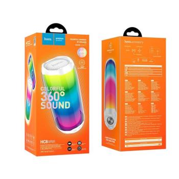 HOCO hangszóró bluetooth HC8 Pulzáló színes LED sport fehér kép