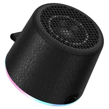 Hoco HC49 bluetooth hangszóró beépített világítással, telefonra rögzíthető, mágneses, 8W, fekete kép