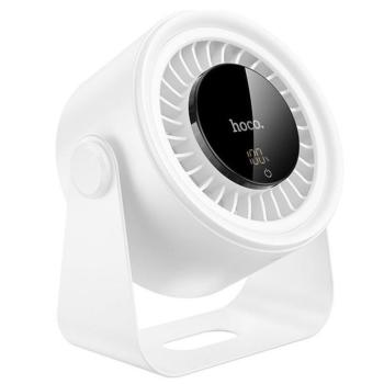 Hoco HX66 asztali ventilátor digitális kijelzővel, 5 fokozattal, fehér kép