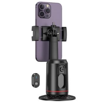 Hoco K23 telefontartó 360 fokos automata arckövetéssel - fekete kép