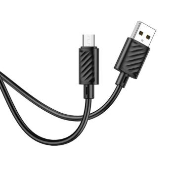 HOCO kábel USB - Micro 2,4A Gratified X88 fekete kép