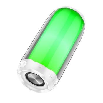 Hoco LED sports bluetooth / wireless hangszóró, pulzáló színes leddel, HC8, fehér kép