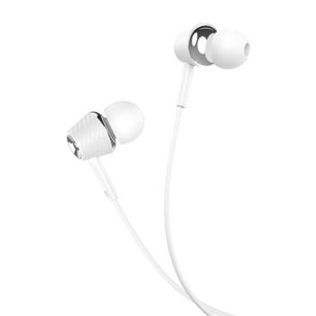 HOCO M70 fülhallgató SZTEREO (3.5mm jack, mikrofon, felvevő gomb) FEHÉR kép