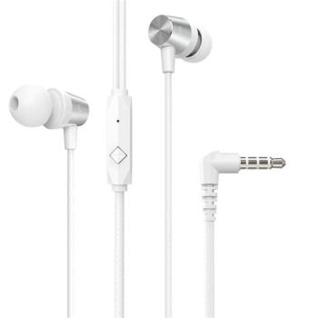 HOCO M79 fülhallgató SZTEREO (3.5mm jack, mikrofon, felvevő gomb, hangerőszabályzó, törésálló kábel, 120cm) FEHÉR kép