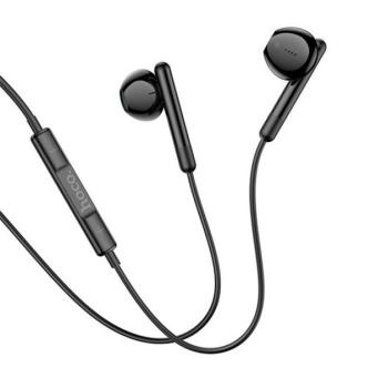Hoco M93 vezetékes headset hangerőszabályzóval, 3,5mm Jack, fekete kép
