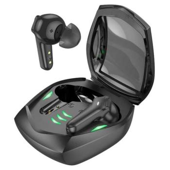 HOCO MAGIC bluetooth fülhallgató SZTEREO (v5.3, TWS, mikrofon, GAMER + töltőtok) FEKETE kép
