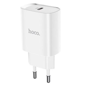 Hoco N14 hálózati tőltő adapter USB-C, PD, 20W, fehér kép
