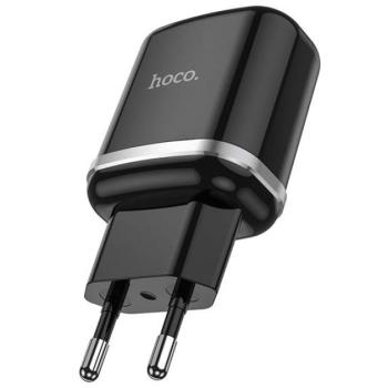 Hoco N3 hálózati töltő USB, QC3.0, 3A, 18W, fekete kép