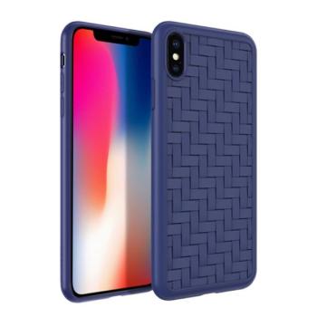 HOCO TRACERY szilikon telefonvédő (fonott minta) KÉK Apple iPhone XS Max 6.5 kép