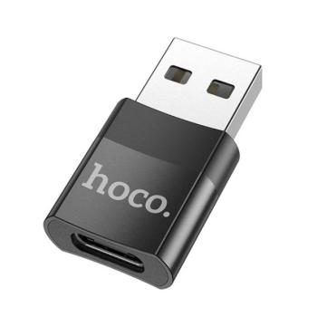 HOCO UA17 adapter (Type-C - USB, adatátvitel és töltés, OTG) FEKETE kép