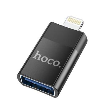 Hoco UA17 OTG adapter USB-A-Lightning, fekete kép
