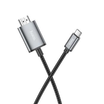 Hoco UA27 Type C - HDMI kábel 4K 30Hz 2m - szürke kép