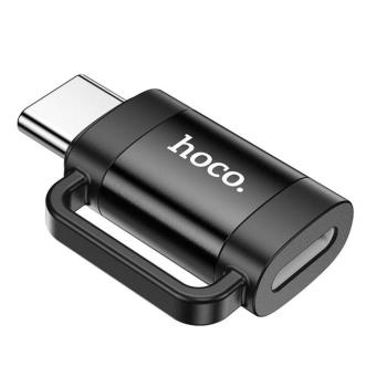 Hoco UA31E adapter Type-C - Lightning 3A OTG - fekete kép