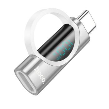 Hoco UA32 Type-C - Type-C adapter 5A 100W - ezüst színű kép