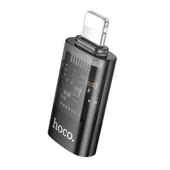 Hoco UA36 Lightning - Type-C adapter - fekete kép