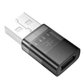 Hoco UA36C USB-A - Type-C adapter - fekete kép