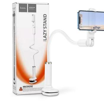 HOCO univerzális asztali telefontartó 4,5-7 méretű készülékhez - HOCO HD4 Lazy Stand - fehér kép