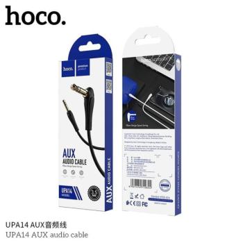 Hoco UPA14 jack-jack audio kábel fekete 3,5mm-3,5mm 1m kép