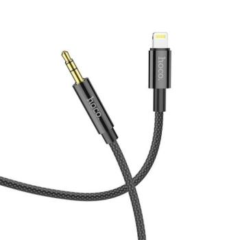 Hoco UPA19 Audio Jack 3,5mm / Lightning ( 8-pin ) kábel, 1m, fekete kép