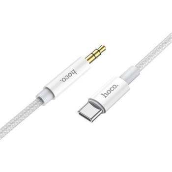 Hoco UPA19 Audio Jack 3,5mm - USB-C kábel, 1m, ezüst kép
