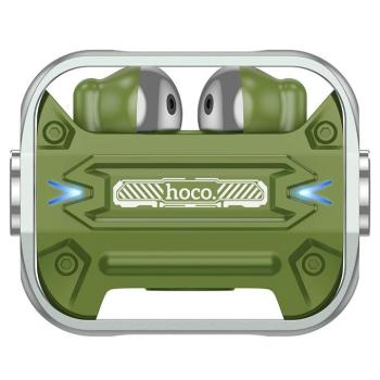 HOCO vezeték nélküli bluetooth headset TWS EW55 Trendy True Army zöld kép