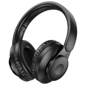 HOCO W45 bluetooth fejhallgató SZTEREO (v5.3, mikrofon, kártyaolvasó, összehajtható, 3.5mm jack aljzat) FEKETE kép