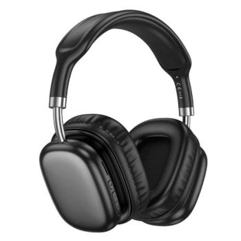 HOCO W52 bluetooth fejhallgató SZTEREO (v5.4, TF kártyaolvasó, 3.5mm jack aljzat) FEKETE kép