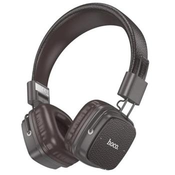 HOCO W56 bluetooth fejhallgató SZTEREO (v5.4, 3.5mm jack aljzat) SÖTÉTBARNA kép