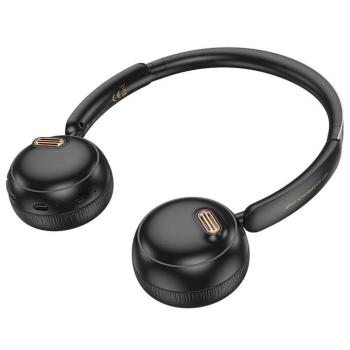 Hoco W62 Bluetooth 5.3 vezeték nélküli fejhallgató - fekete kép