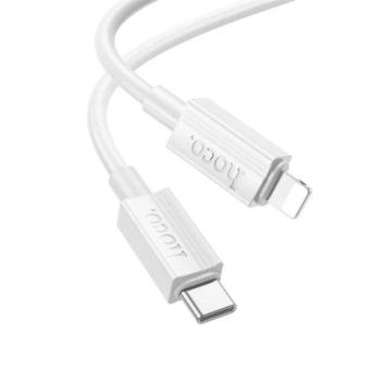 HOCO X107 adatkábel (Type-C - lightning, 27W, PD gyorstöltő, 100cm) FEHÉR Apple IPAD, IPAD 2, IPAD (3rd Generation) kép