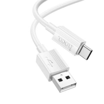 HOCO X107 adatkábel (USB - Type-C, 3A, 100cm) FEHÉR kép