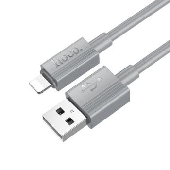 Hoco X107 USB-A - Lightning kábel 2.4A 1m - szürke kép