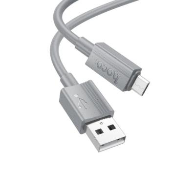 Hoco X107 USB-A - micro USB kábel 2.4A 1m - szürke kép