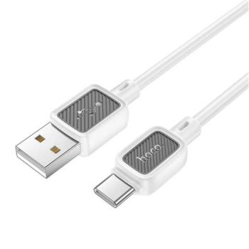 HOCO X108 adatkábel (USB - Type-C, 3A, gyorstöltő, 100cm) FEHÉR kép