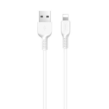 HOCO X13 adatkábel (USB - lightning, 100cm, törésgátló) FEHÉR Apple IPAD 2, iPhone 5, iPhone 5C kép