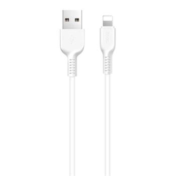 HOCO X20 adatkábel és töltő (USB - lightning 8pin, gyorstöltés támogatás, 100cm, törésgátló) FEHÉR Apple iPhone 7 4.7, Apple iPhone 7 Plus 5.5, Apple IPAD mini 4, Apple IPAD Pro 12.9 (201 kép