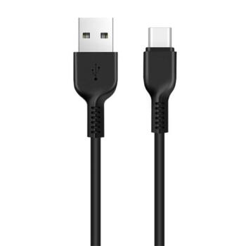 HOCO X20 adatkábel (USB - Type-C, gyorstöltő, 300cm, törésgátló) FEKETE kép