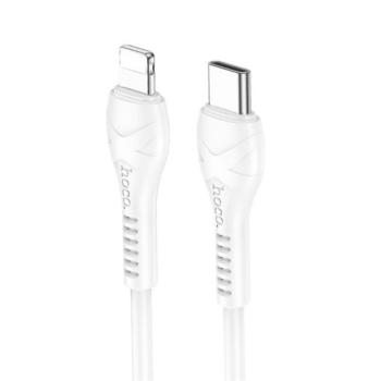 HOCO X37 adatkábel (Type-C - lightning, 27W, 100cm, törésgátló) FEHÉR Apple IPAD, IPAD 2, IPAD (3rd Generation) kép