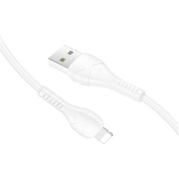HOCO X37 adatkábel (USB - lightning, 100cm, törésgátló) FEHÉR Apple IPAD, IPAD 2, IPAD (3rd Generation) kép