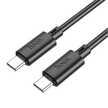 HOCO X88 adatkábel (Type-C - Type-C, 60W, PD gyorstöltő, 100cm) FEKETE kép